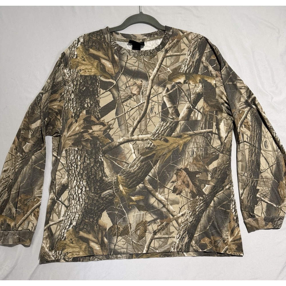 Winchester long‎ sleeve camoflauge crew neck t-shirt, no Tag, men's large